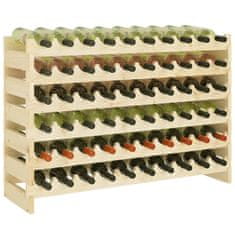 Vidaxl Stojalo za vino 101x29x68 cm trdna borovina