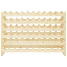 Vidaxl Stojalo za vino 101x29x68 cm trdna borovina