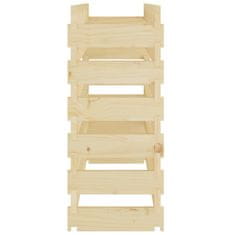 Vidaxl Stojalo za vino 101x29x68 cm trdna borovina
