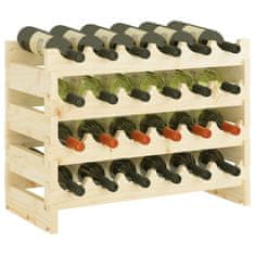 Vidaxl Stojalo za vino 65x29x46 cm trdna borovina