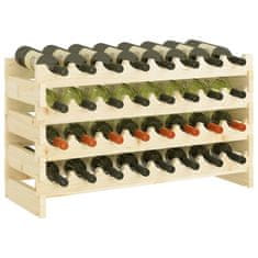 Vidaxl Stojalo za vino 83x29x46 cm trdna borovina