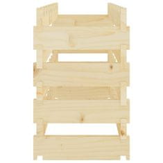 Vidaxl Stojalo za vino 83x29x46 cm trdna borovina