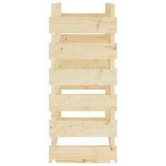 Vidaxl Stojalo za vino 65x29x68 cm trdna borovina