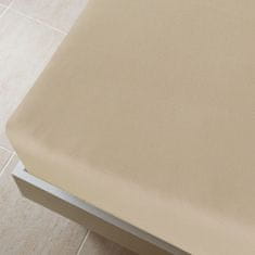 Vidaxl Napenjalna rjuha taupe 160x200 cm bombaž