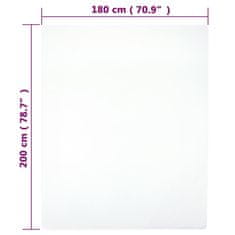Vidaxl Napenjalna rjuha 2 kosa bela 180x200 cm bombaž