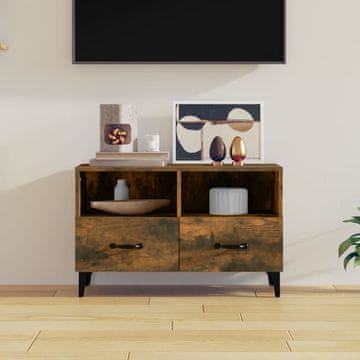 Vidaxl vidaXL TV stojalo dimljeno hrastovo 80x36x50 cm