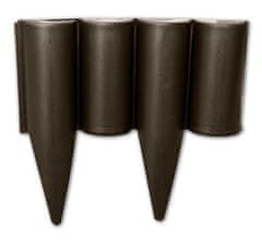 Bradas Plastični robnik - palisada 2,5m, 225mm, črn PALGARDEN BR-OBP1202-002BK