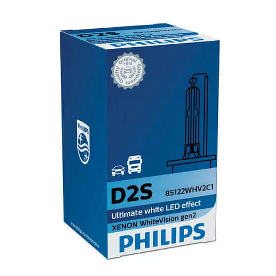 Philips WhiteVision Gen2 avtožarnica, D2S, 85V, 35W, P32D-2C1 (85122WHV2C1)