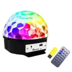 Verkgroup Disko LED RGB projektor in MP3 bluetooth predvajalnik + USB ključ in daljinec