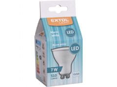 Extol Light LED žarnica reflektor, 510lm, 7W, GU10, toplo bela