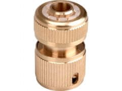 Extol Premium Hitra spojka na cevi, 1/2", STOP ventil, MEDENINA