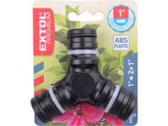 Extol Premium Razdelilnik-trosmerni priključek 1"systém, ABS