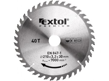 Extol Premium Žagin list z rezili SK, O 115x2,2x22,2mm, 40T