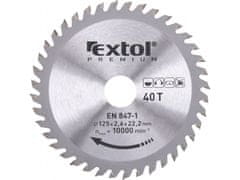 Extol Premium Žagin list z rezili SK, O125x2,2x22,2mm, 40T