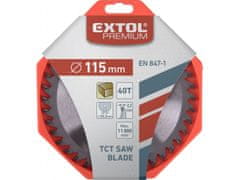Extol Premium Žagin list z rezili SK, O 115x2,2x22,2mm, 40T