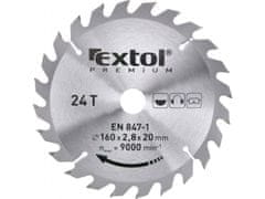 Extol Premium Žagin list z rezili SK, O 160x2,6x20mm, 24T