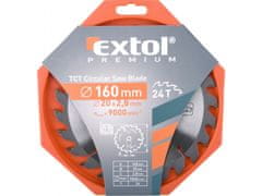 Extol Premium Žagin list z rezili SK, O 160x2,6x20mm, 24T