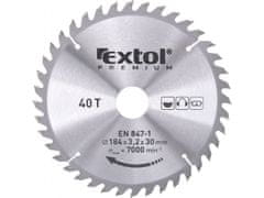 Extol Premium Žagin list z rezili SK, O 184x3,0x30mm, 40T
