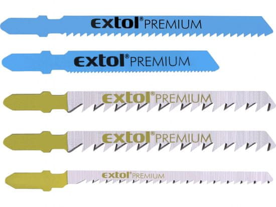 Extol Premium Rezine v ravno črto žage-mix, nastavljeno 5ks, Bimetal, HSS, HCS