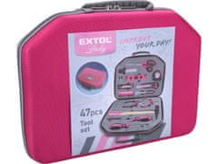 Extol Lady Komplet orodij 47ks, 1/4", CrV