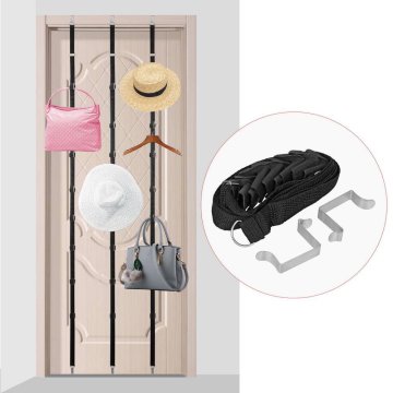 Northix Door Hung Storage, Adjustable Strap - Black
