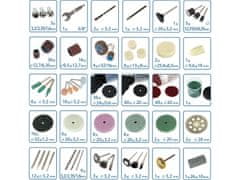 Extol Craft Nastavek za direktni brusilnik, nastavljeno 276ks