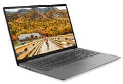 Lenovo IdeaPad 3 prenosnik, Ryzen 5 5500U, 15,6FHD, 8GB/SSD512GB, W11H, siv (82KU01Y0SC)