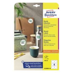 Avery Zweckform 6229REV-10 okrogle etikete, premer 80 mm