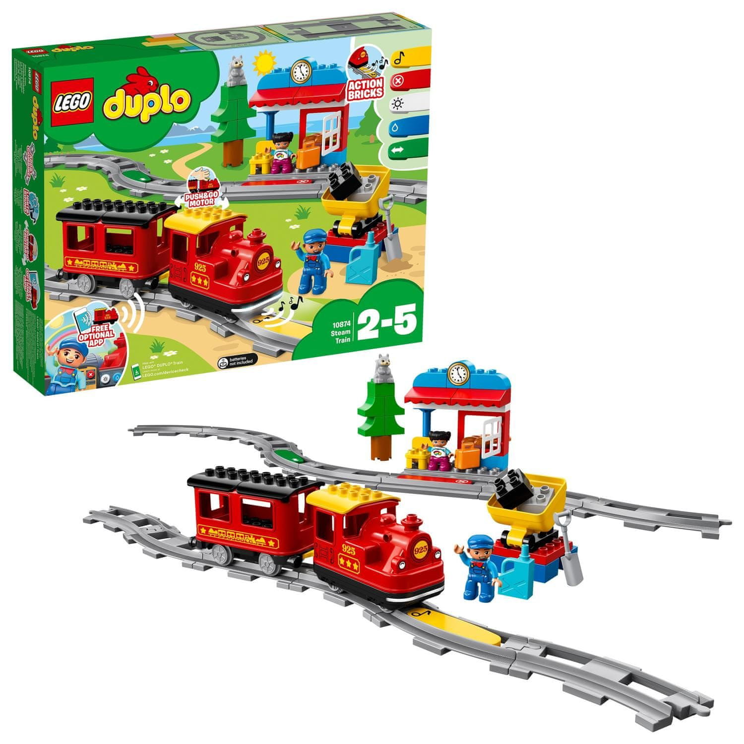 LEGO DUPLO 10874 Parni vlak mimovrste
