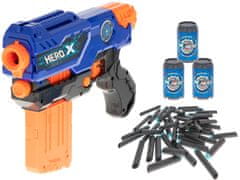 WOWO Dart Gun Complete Set - Celoten komplet penaste dart puške z nabojnikom, 3 tarčami in 48 puščicami