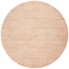 Vidaxl Okrogla mizna plošča Ø60x2,5 cm neobdelana trdna hrastovina