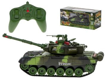 WOWO RC Tank na daljinsko upravljanje - RC Tank Big War 9995 na daljinsko upravljanje 2,4 GHz - zelena