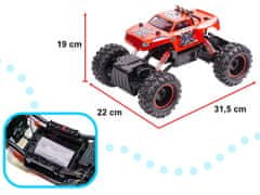 Ikonka NQD ROCK CRAWLER KING RC avto 1:12 USB rdeča