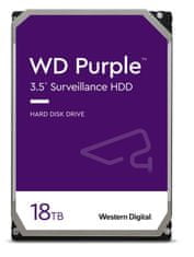 WD Purple/18TB/HDD/3,5"/SATA/7200 vrtljajev na minuto/5R