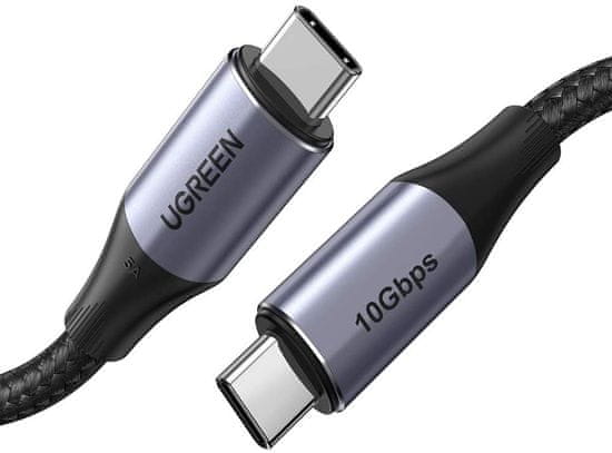 Ugreen Kabel USB-C 3.1 Gen.2 US355, PD 3.1, 5A, 100W, 4K, 10Gbps, 1m (črn)
