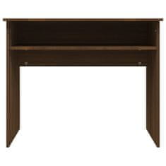 Vidaxl Pisalna miza rjav hrast 90x50x74 cm inženirski les