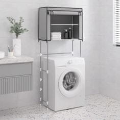 shumee 2-nadstropni regal za nad pralni stroj siv 71x29,5x170,5 cm