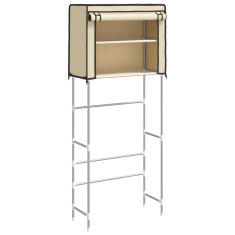 Vidaxl 2-nadstropni regal za nad pralni stroj krem 71x29,5x170,5 cm