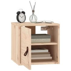 Vidaxl Stenska omarica 2 kosa 31,5x30x30 cm trdna borovina