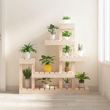 Vidaxl vidaXL Stojalo za rastline 92x25x97 cm, masivni borov les