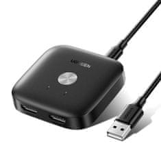 Ugreen Stikalo CM333 2v1 HDMI 2.0 4K (črno)