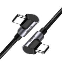 Ugreen Kotni kabel USB-C na USB-C US323, PD, 3A 60W, 2m (črn)