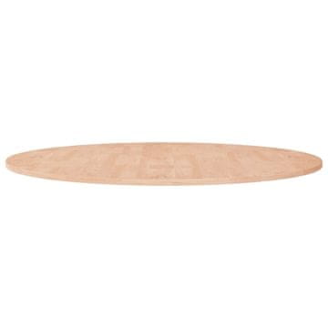 shumee vidaXL Okrogla mizna plošča Ø90x1,5 cm neobdelana trdna hrastovina