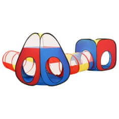 Vidaxl Otroški šotor za igranje večbarven 190x264x90 cm