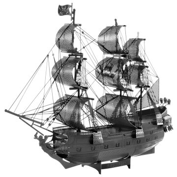 Metal Earth 3D sestavljanka Black Pearl - Črni biser - črna (ICONX)