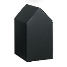 Rayher.	 Škatle iz kartona, Hiške, črne, 7.5x7.5x14cm, set 6