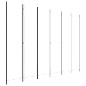 Vidaxl Paravan 6-delni bel 300x220 cm blago