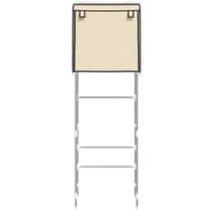 Vidaxl Stojalo za nad stranišče 2-nadstropno krem 56x30x170 cm železo