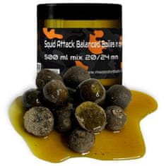 Mastodont Baits Mastodon Baits Squid Attack Balanced Boilies in dip 500ml mix 20/24mm