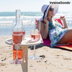 InnovaGoods Zložljiva in prenosna vinska piknik mizica 